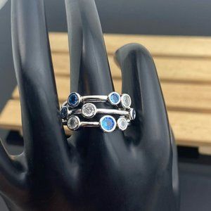 SALE 3 for $15 Silver Multi Stone Ring New